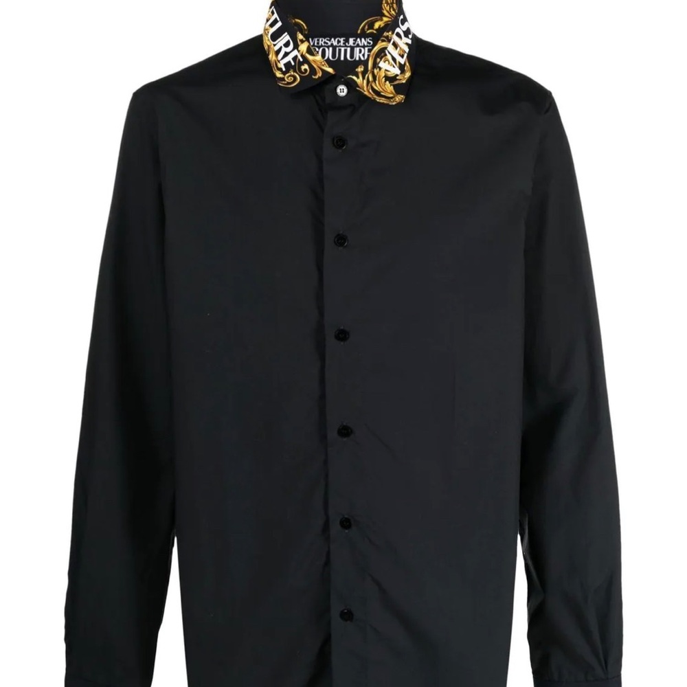 Versace Jeans Couture 
logo-print collar cotton shirt from VERSACE JEANS COUTURE